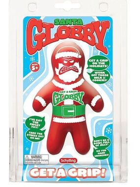 Schylling Santa Globby Squishy Stretch Squeeze NEW